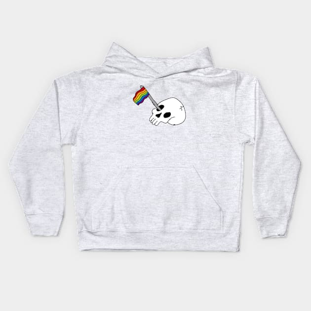 Pride skelly Kids Hoodie by the doodler